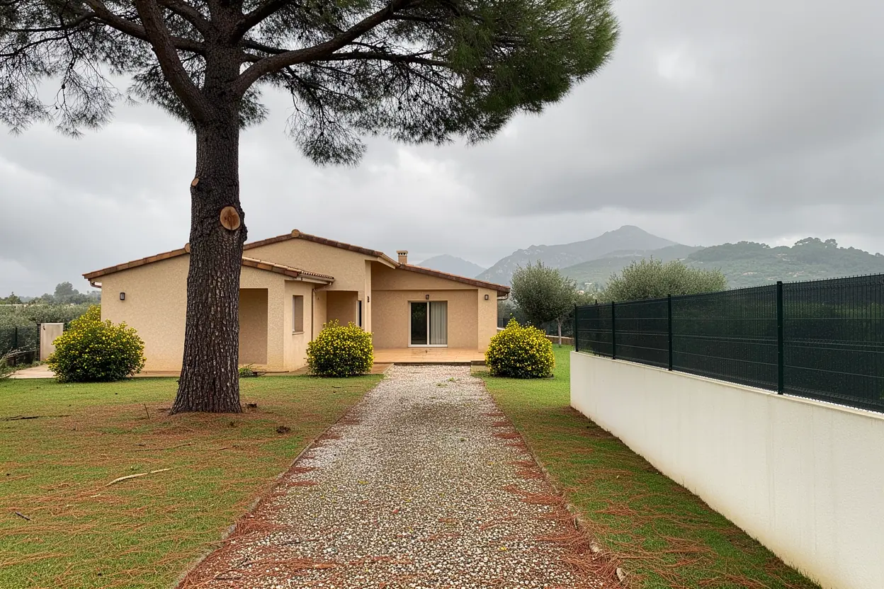 Pin sécurisé après élagage urgent à Grosseto-Prugna